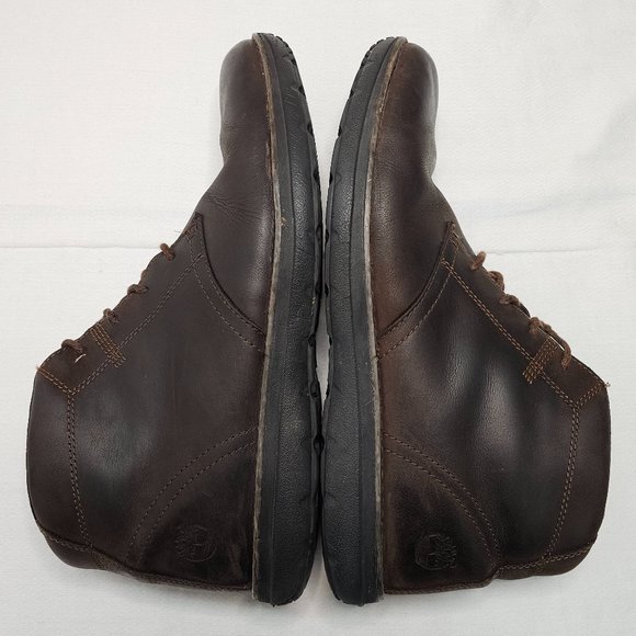 Timberland A14GX Boots Leather Lace Up Edgemont Chukka Round Toe Brown Mens 11 main image 5
